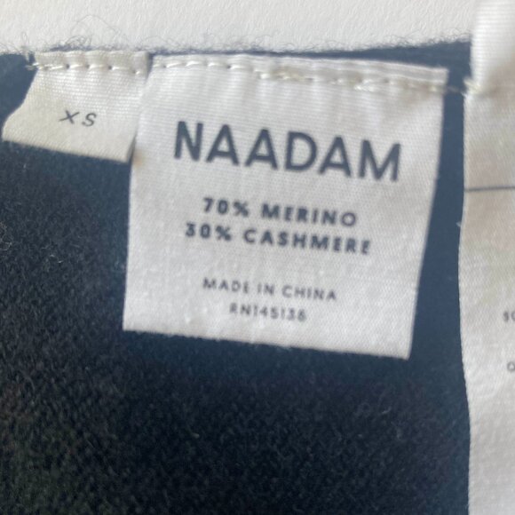 NAADAM Yisu Cable-Knit Turtleneck Pullover, Black, XS - Picture 10 of 11